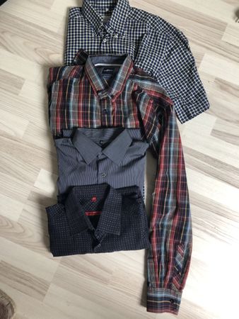 4er Herren Hemden Paket: Top Zustand, Grösse M regular fit