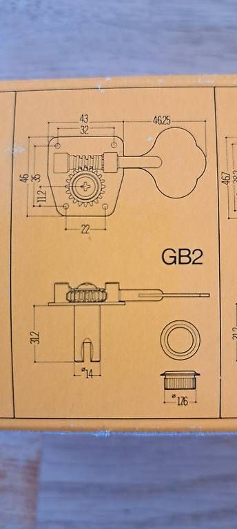 Strumenti musicali: Gotoh bass machine Head GB2 – Nuovo e nell'imballaggio originale da Unterseen venduto da P4R 1
