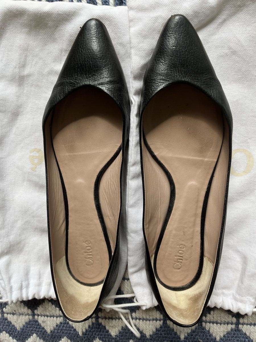 Chloé Scarpe da donna: Chloé Ballerinas Schwarz, Leder, Grösse 39.5 – Usato da Embrach venduto da whywhy8