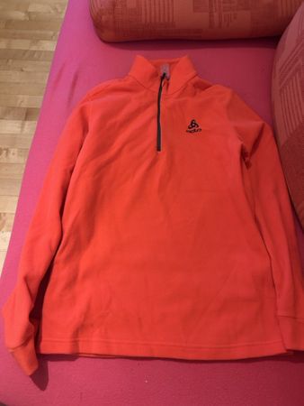 Odlo Kinder-Fleecepullover Mid Layer 1/2 Zip Coral, 164