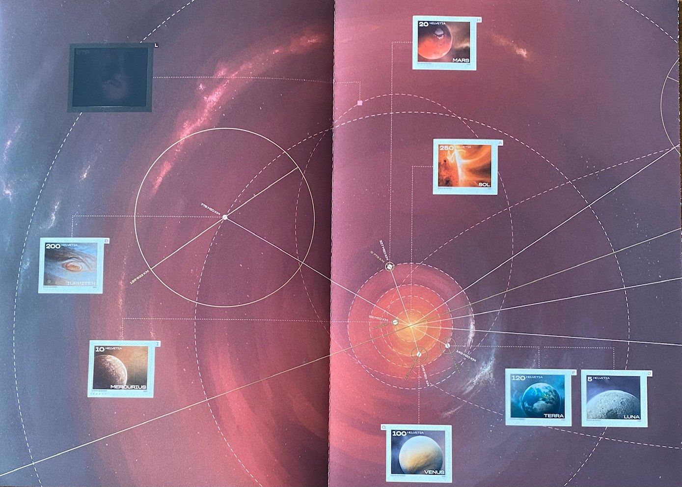 Tutti i francobolli: Sonnensystem - Spezialbogen ungestempelt – Usato da Aedermannsdorf venduto da Sennahoy11 1
