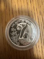 China Panda Silbermünze 10 Yuan 1993 – 1 Feinunze