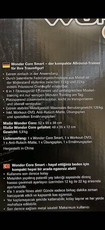 Hometrainer: Allround-Trainer von Wonder Core – Usato da Ebikon venduto da 19Sultan49 4