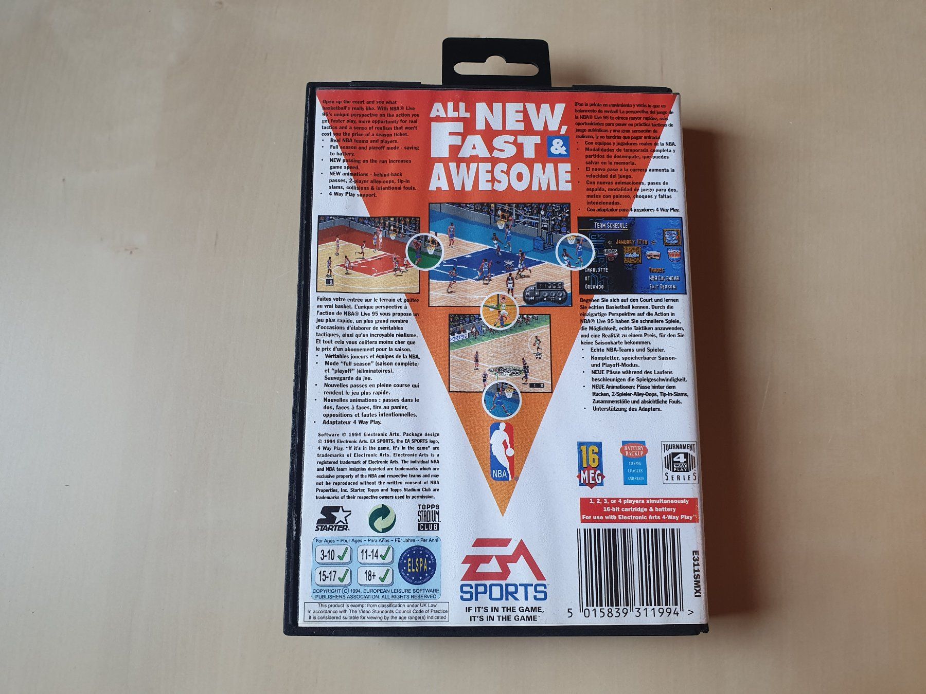 Sega Giochi: NBA live 95 – Usato da Stansstad venduto da collectorsshop 1