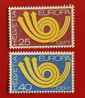 EUROPAMARKEN CEPT SATZ 543 544 1973** POSTFRISCH