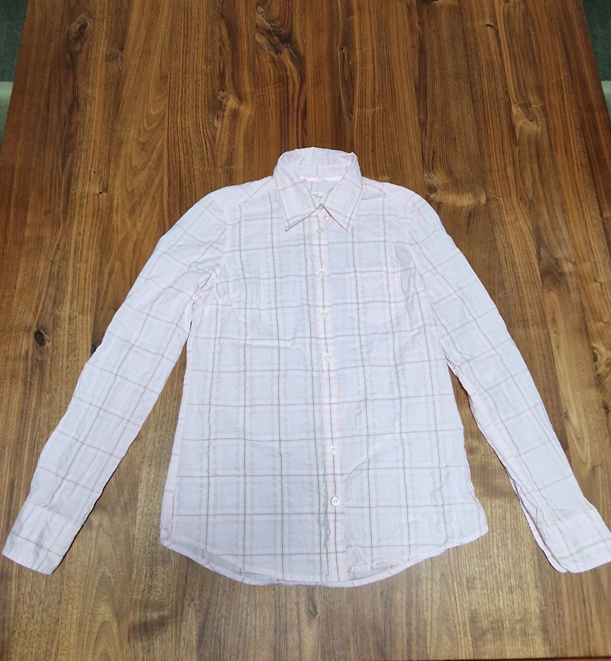 H&M Blusen: H&M Hemd (Gr. 36 / rosa kariert) – Gebraucht aus Hettlingen von _.ch_