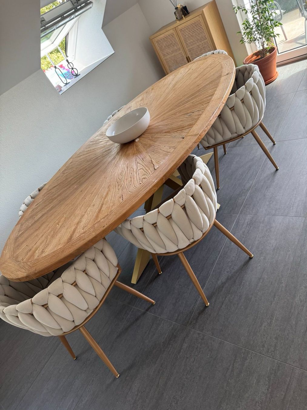 Set di tavolo e panche: Esstisch Holz Oval – Usato da Egerkingen venduto da Addy_the_Collector