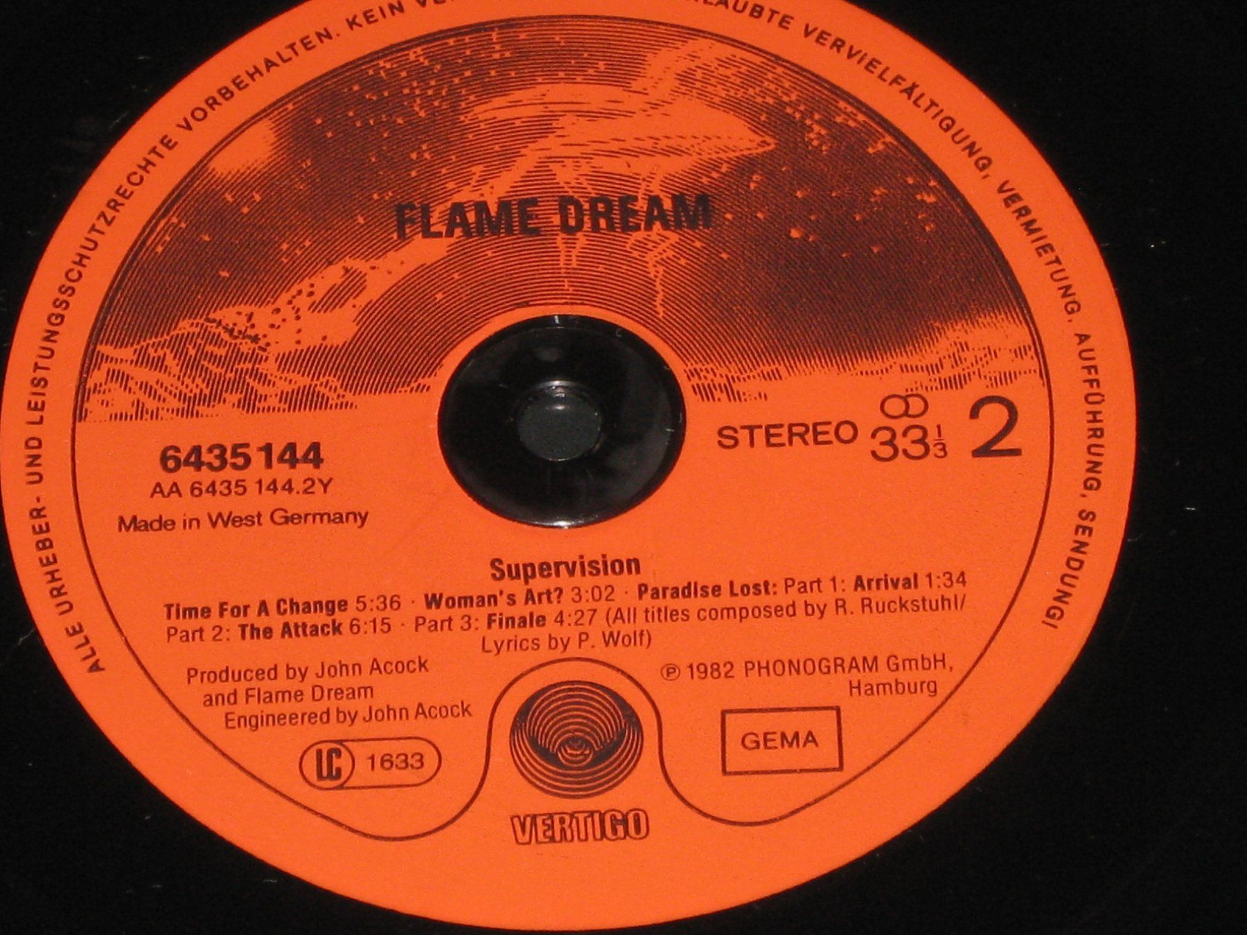Dischi in vinile: LP - FLAME DREAM - SUPERVISION – Usato da Steckborn venduto da Quo7 2