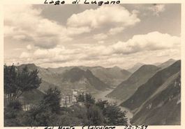 Lugano (TI) Panorama Lago Lugano San Salvatore Foto 10 x 7