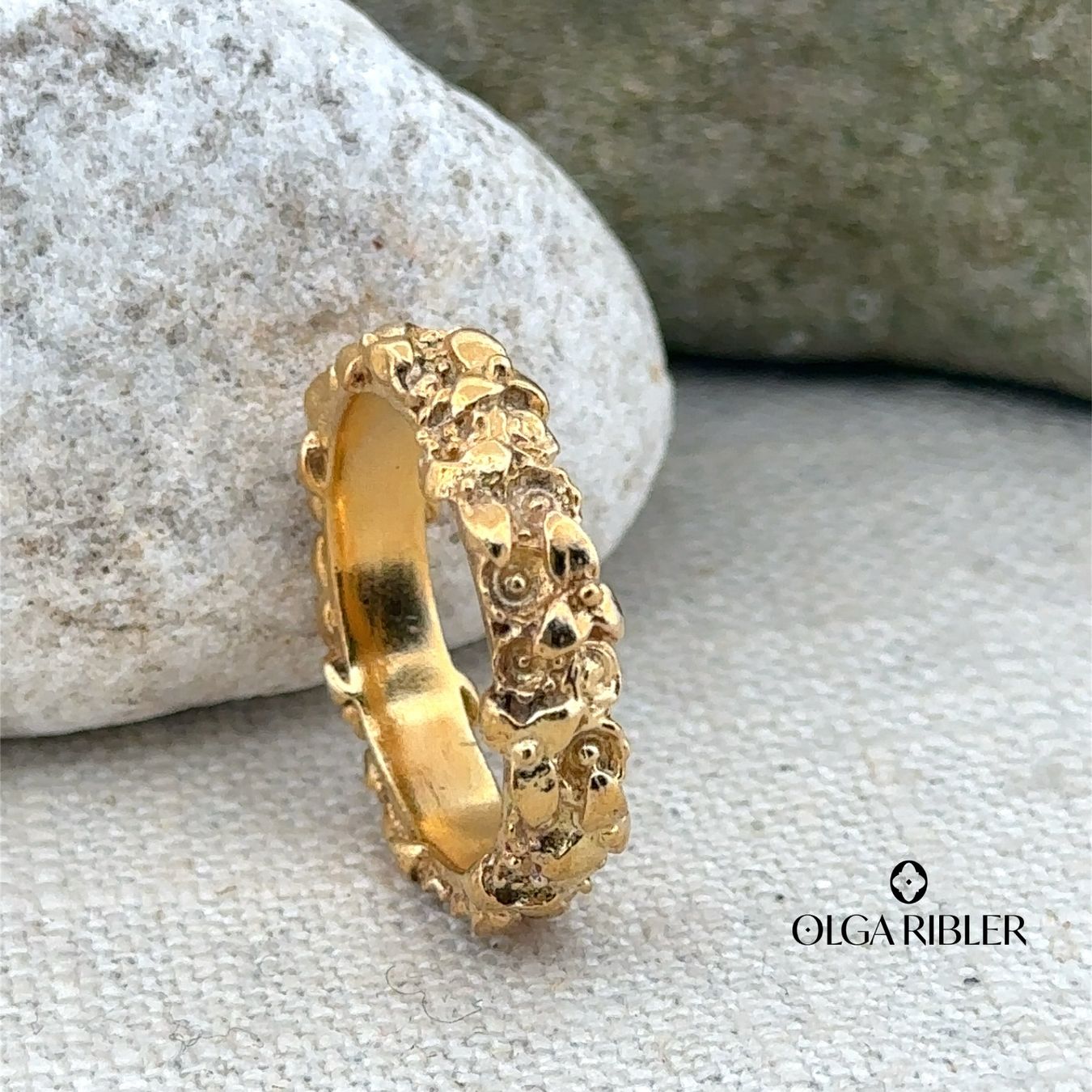 Olga Ribler Anelli: Silber Ring 925 mit Blumenmuster Grösse 58 – Nuovo (secondo la descrizione) da Luzern venduto da Schmuckoutlet 2