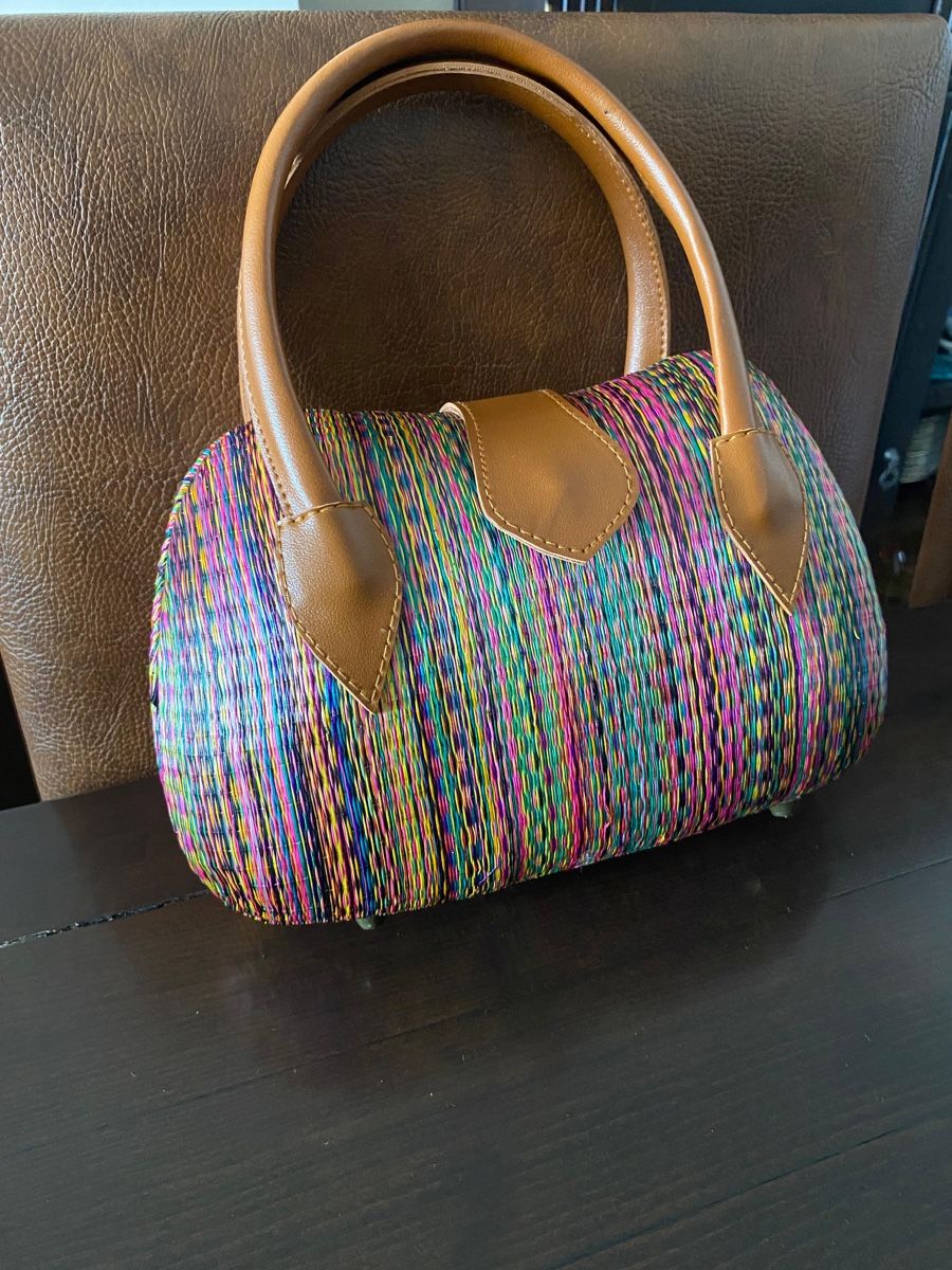 Borse da donna: Handbag multicolored woven material – Nuovo (secondo la descrizione) da Zürich venduto da Asybb 3