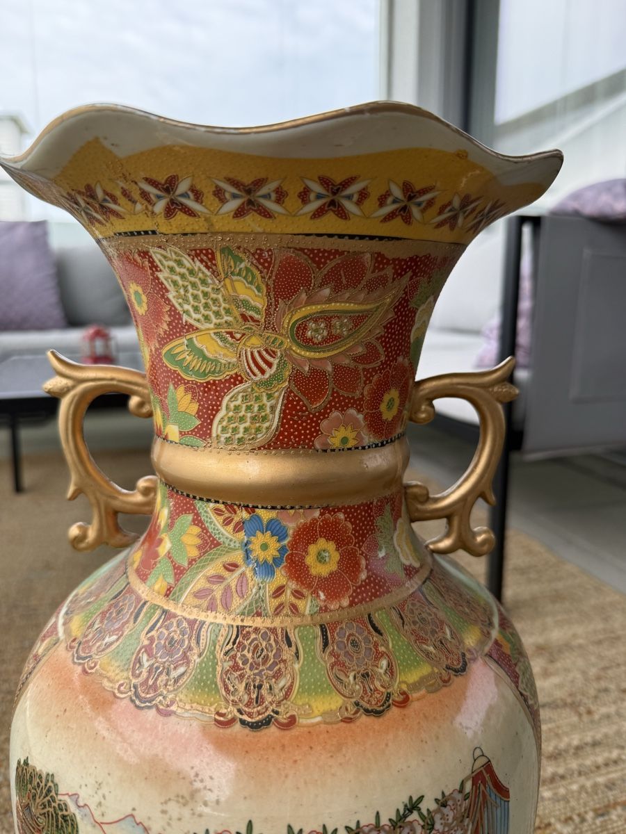 Toutes les décorations: Wunderschöne Vase mit asiatischem Dekor – D'occasion à Büron par Bambo-44 2