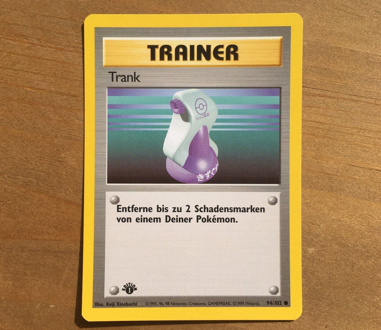 Pokémon Carte collezionabili: Trank Basis Set 1.Edition 94/102 Deutsch – Usato da Dornach venduto da Deco89