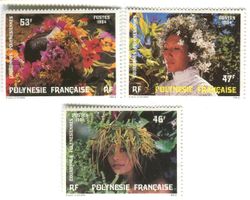 Briefmarken "Frauen". Französisch-Polynesien.