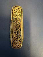 Taschenmesser EKA Viking Motiv Goldfarben gebraucht