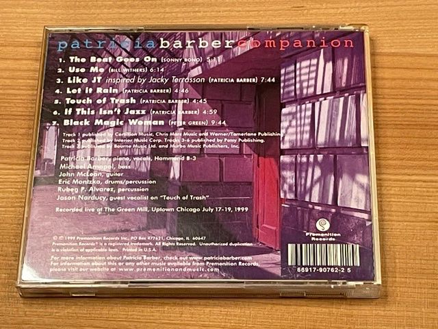 CD: PATRICIA BARBER: COMPANION - PREMONITION RECORDS – Nuovo (secondo la descrizione) da Fahrwangen venduto da Swirl2 2