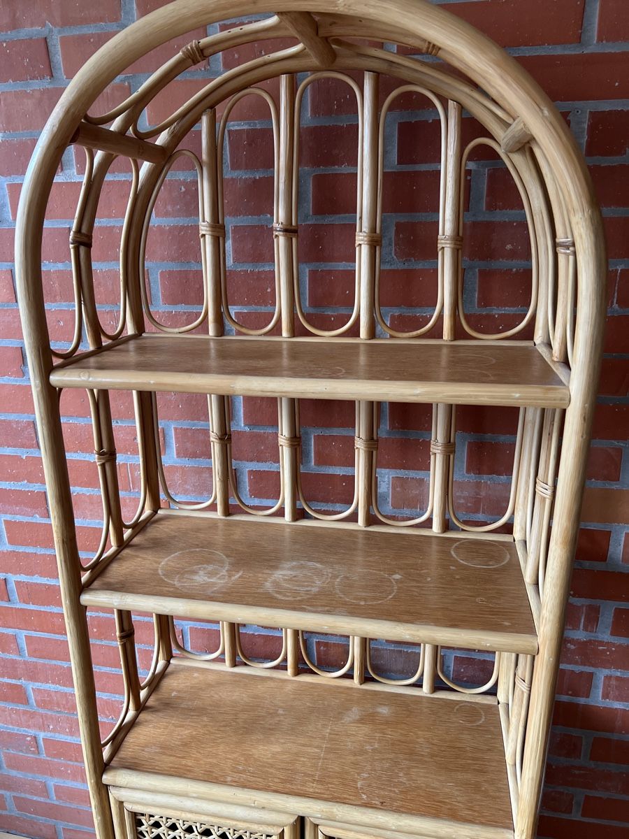 Regale: Boho Regal Rattan mit Türen  – Gebraucht aus Biel/Bienne von mona222 1