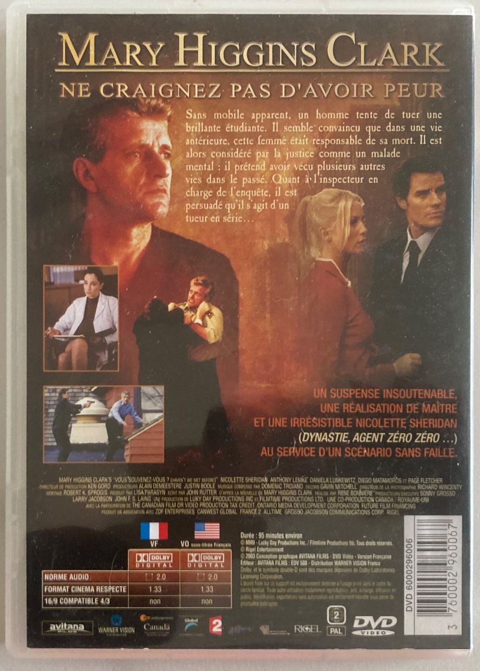 Alle DVDs: MARY HIGGINS CLARK - VOUS SOUVENEZ-VOUS ? – Gebraucht aus Poliez-Pittet von Newtown-Records 1
