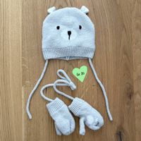 Mütze und Fäustlinge, Baby Gr. 12-25 Monate