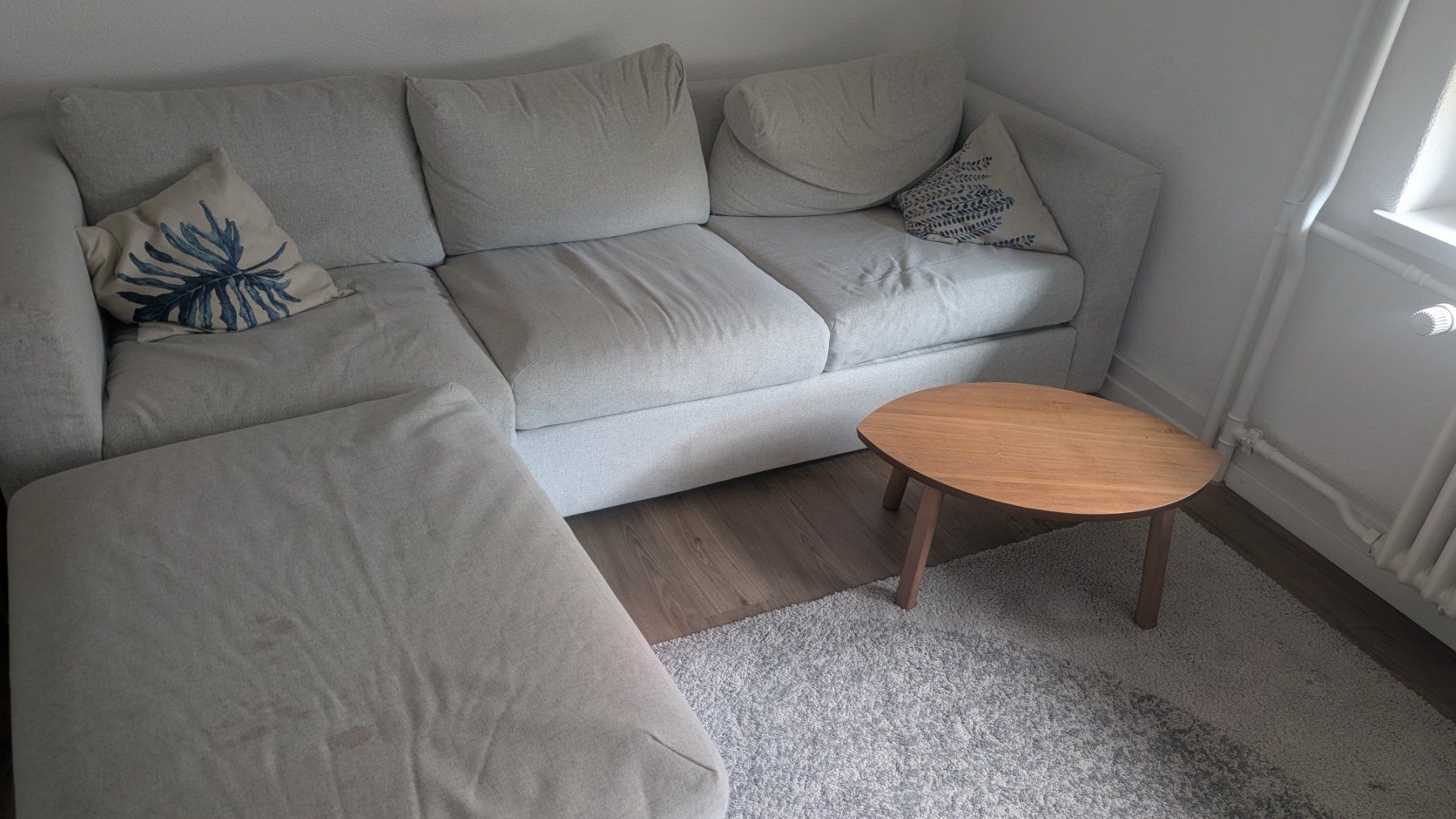 Ikea Sofas: Ecksofa hellgrau mit Hocker – D'occasion à Zürich par hof_2p8l 3