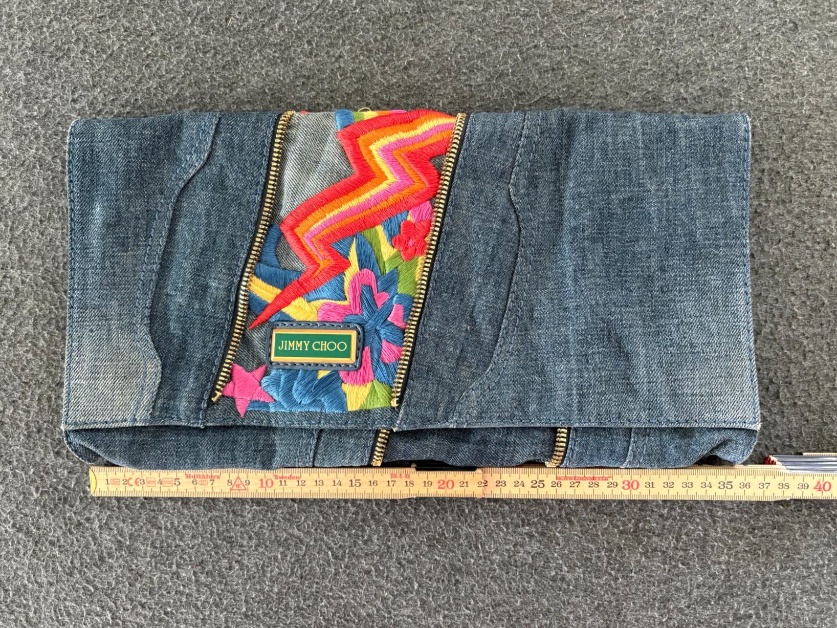 Jimmy Choo Borse da donna: Jimmy Choo Clutch - Denim/Leder – Usato da Däniken SO venduto da Maria_F
