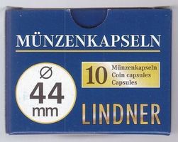 Lindner 10er Pack Münzkapseln 44 mm