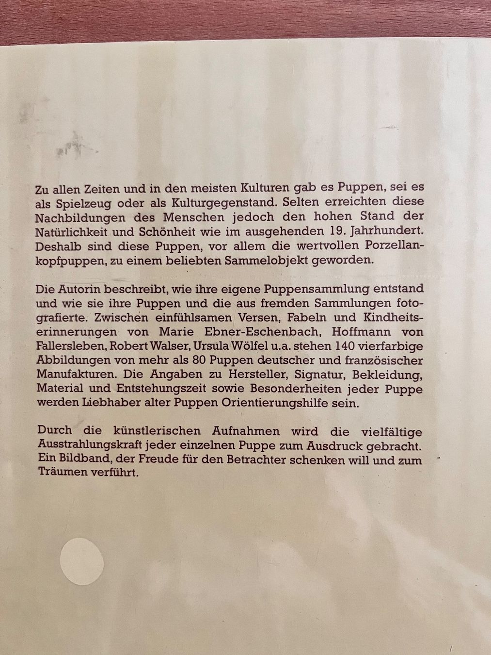 Libri: Antike Puppen, Puppenbuch – Usato da Emmenbrücke venduto da Balmoral 1