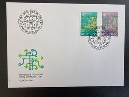 Ersttagsumschlag 1988 (Transportmittel)