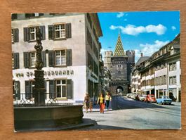 AK Basel. Spalenvorstadt und Spalentor