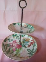 Etagere 2-stufig Blumenmuster neu & ungebraucht