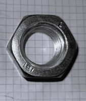 6 Kant Muttern M 8 Stahl blank  DIN 934 (50 Stk im Säckli)