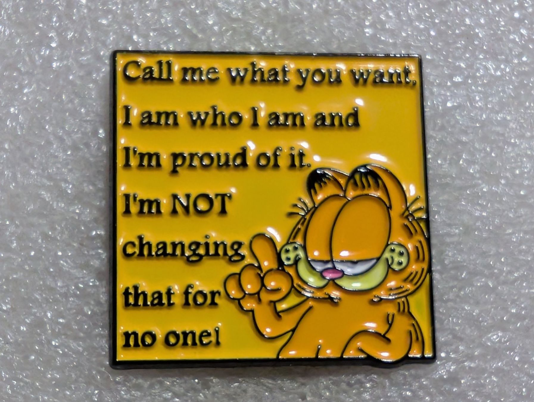 Plaketten & Abzeichen: Ansteckpin 105: Garfield – Gebraucht aus Oppligen von Pin-Fall-Shop
