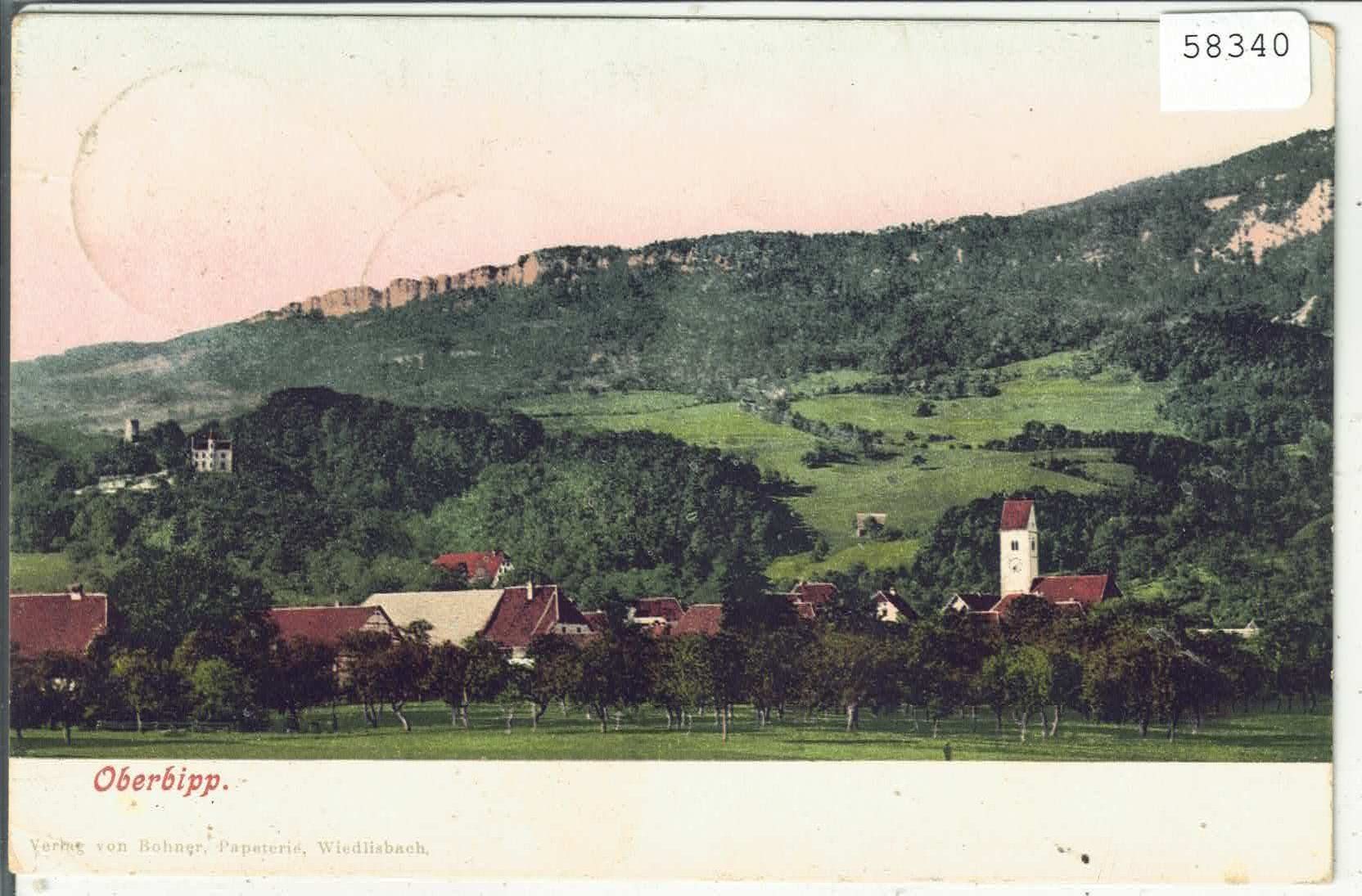Cartes postales: Oberbipp - Generalansicht - Litho – D'occasion à Ettingen par Kartenplanet
