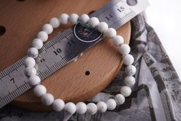 Magnesit Kugel Armband     –Edelsteinstube Rausverkauf
