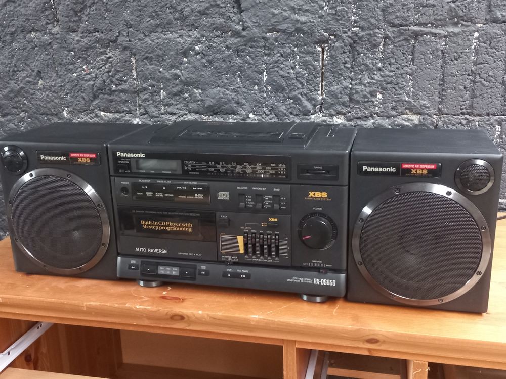 Radio CD K7 Panasonic RX-DS650 XBS Vintage Années 90 (D'occasion