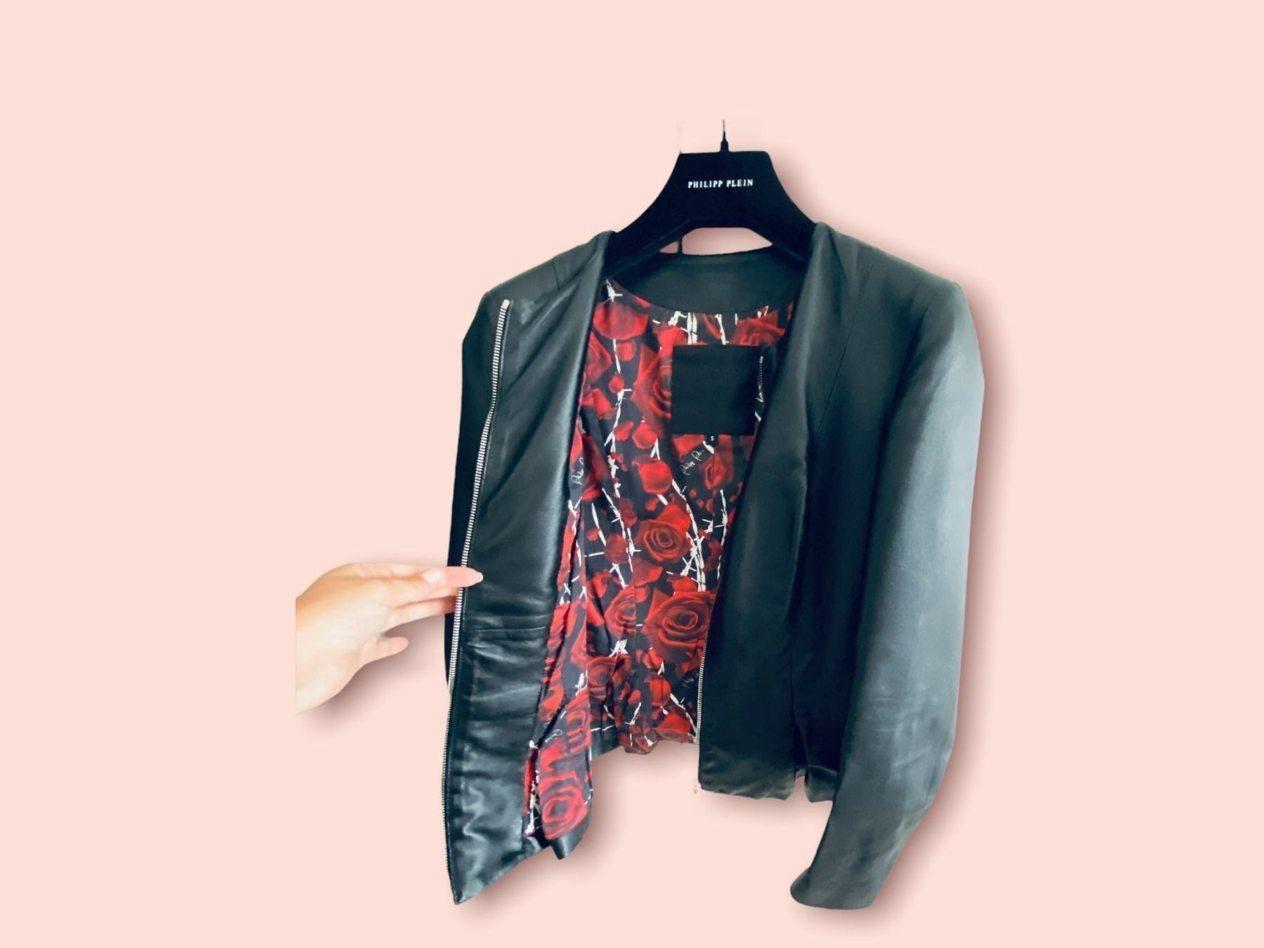 Philipp Plein Vestes: Philipp Plein Leather Jacket - S – D'occasion à Ponte Tresa par La_Vie_En_Rose 3