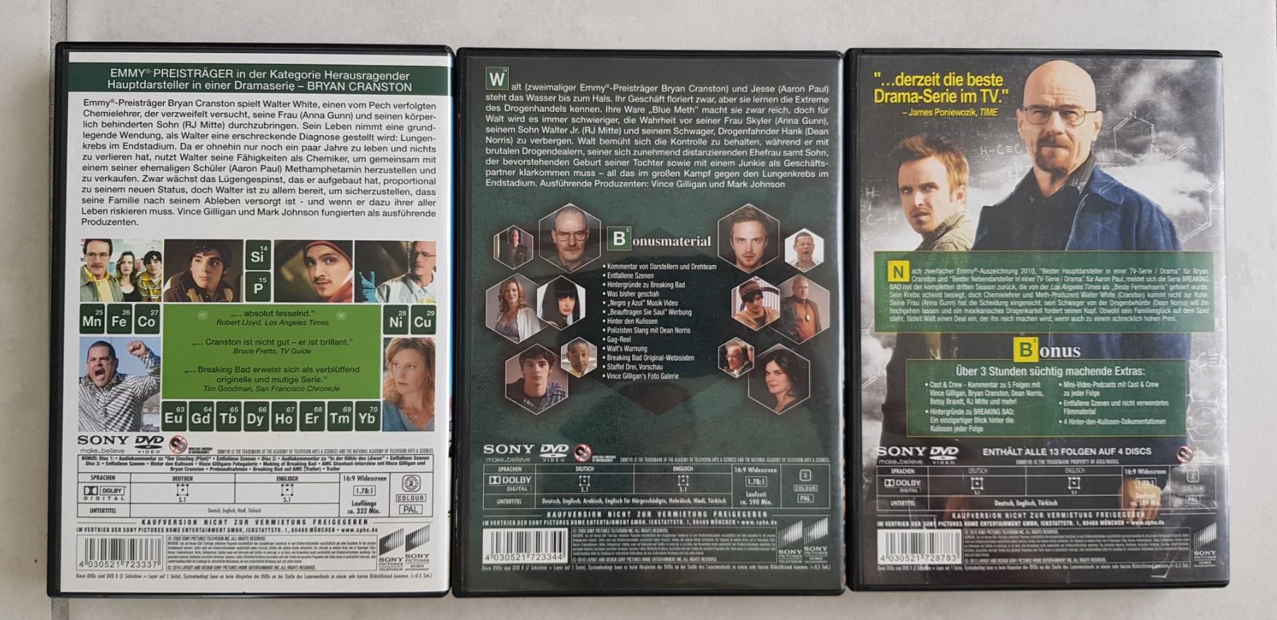 Tutti i DVDs: Breaking Bad DVD Staffel 1-3 – Usato da Kappel SO venduto da SebsPlants 1