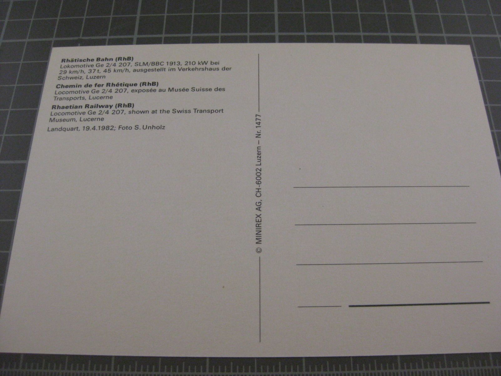 Cartoline postali: AK Lokomotive – Usato da Malters venduto da Marosko 1