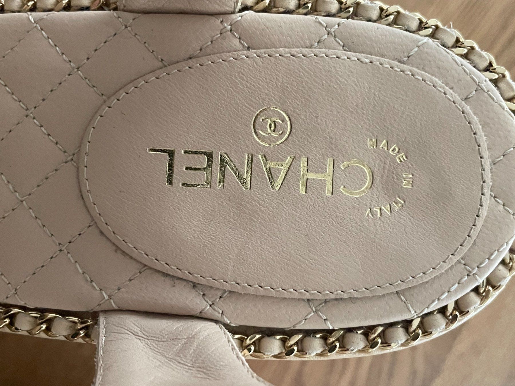 Scarpe da donna: Sandale, Gr. 40.5 COCO CHANEL; beige – Usato da Oberwil BL venduto da cocopalm1068 6