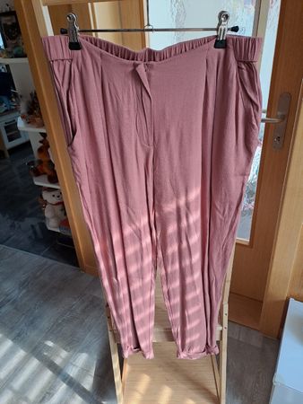Hose rosa Grösse 42 Kiabi leichte Stoffhose 