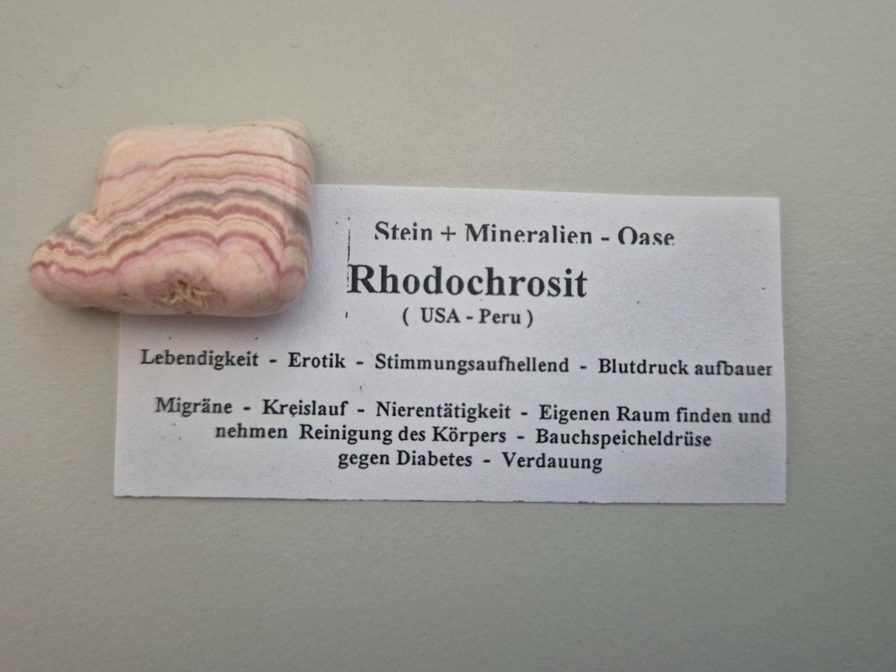 Pietre preziose: Rhodochrosit 2.8 x 2 x 1cm – Nuovo (secondo la descrizione) da Rüti ZH venduto da pep_l9zp 2