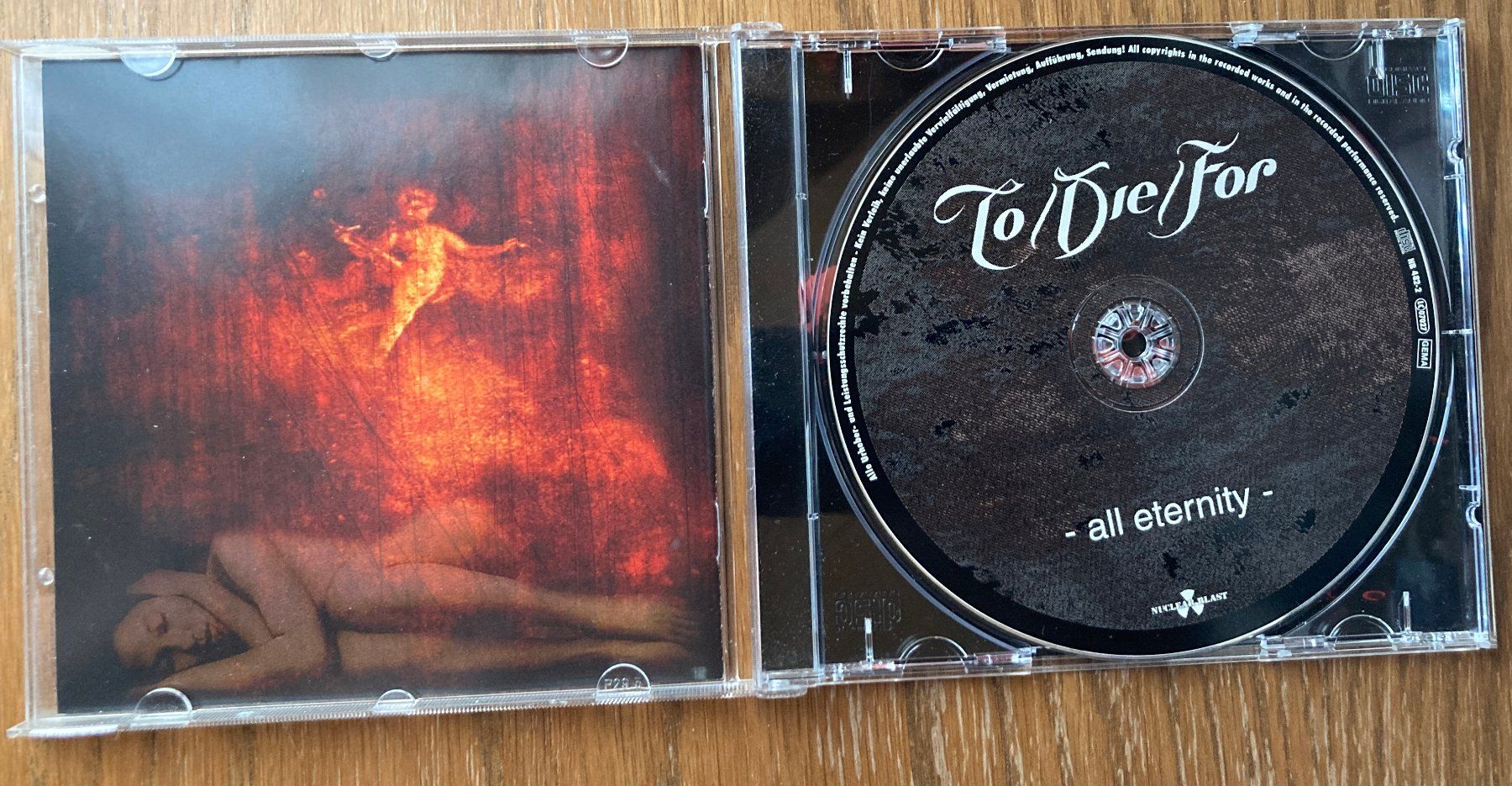 CD: TO/DIE/FOR "All Eternity" 2000 – Usato da Attiswil venduto da Jay70 2