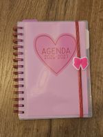 Agenda 2026-2027 rose avec coeur neuf