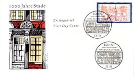 1994 FDC 1000 JAHRE STADE GANZSACHE ERHALT SIEHE SCAN MA323A