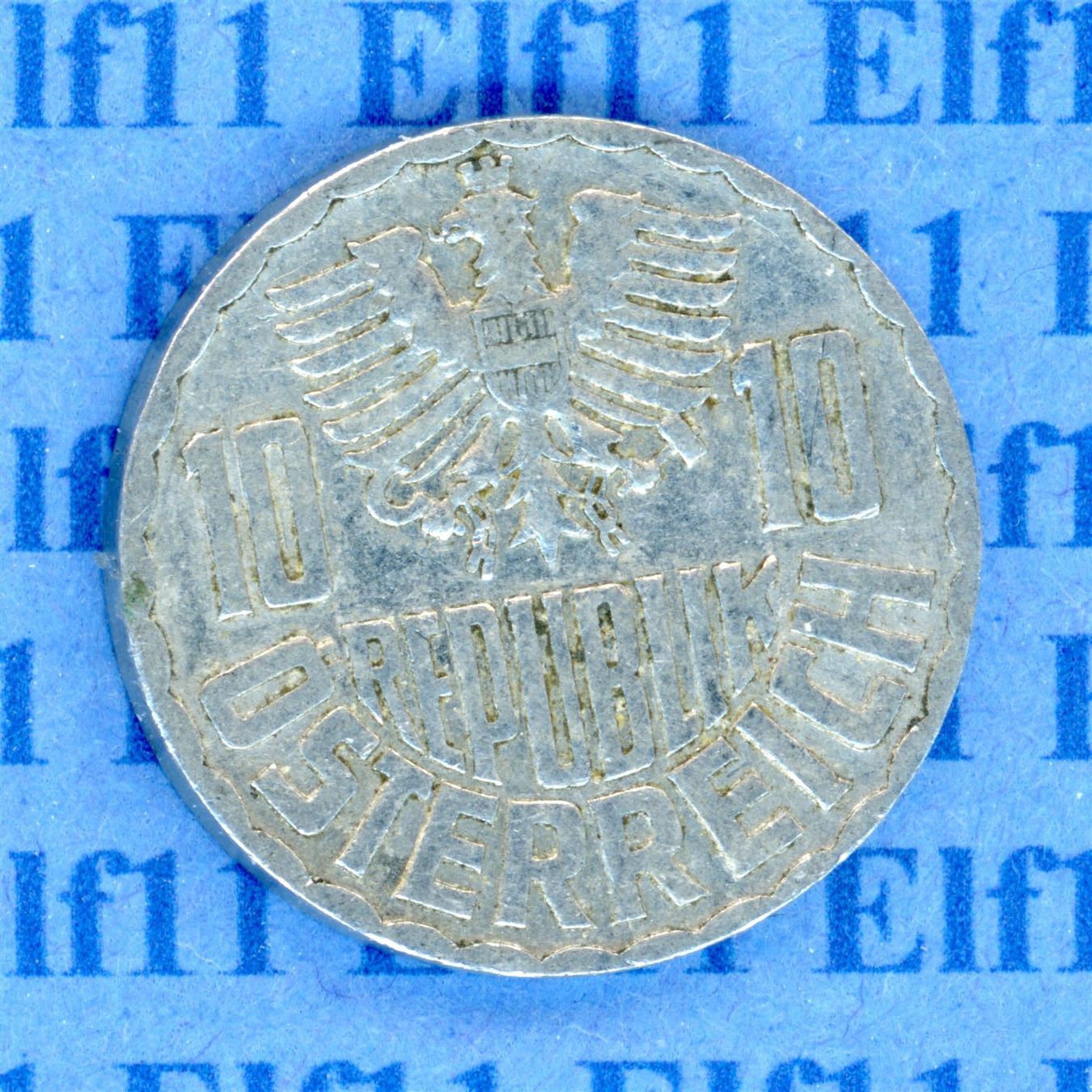 Tutti le monete: ATS___0.10 1951 -vz 10 Groschen – Usato da Widnau venduto da Elf11 1