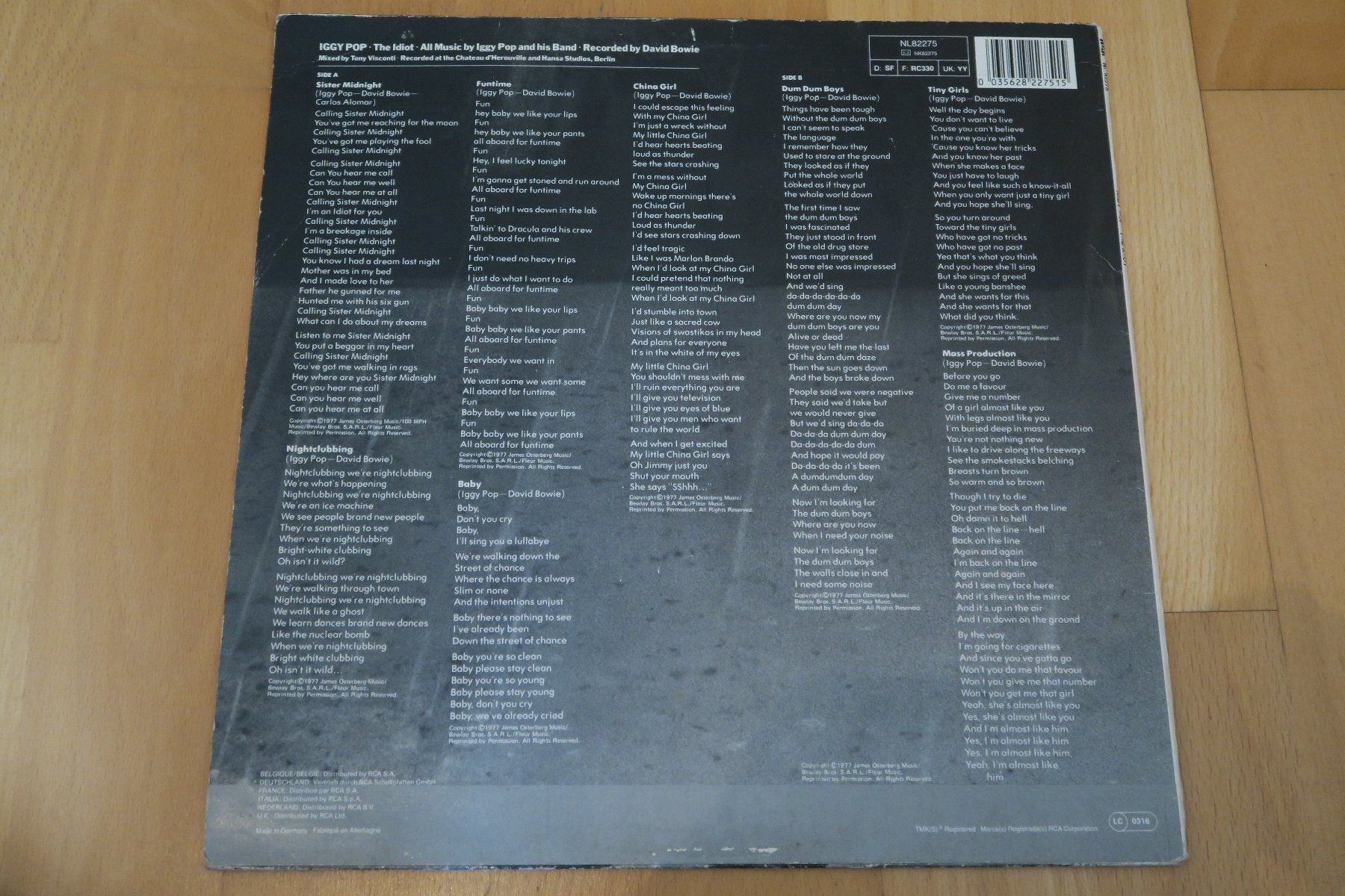 Dischi in vinile: Iggy Pop – The Idiot – Usato da Thun venduto da Karibu70 1