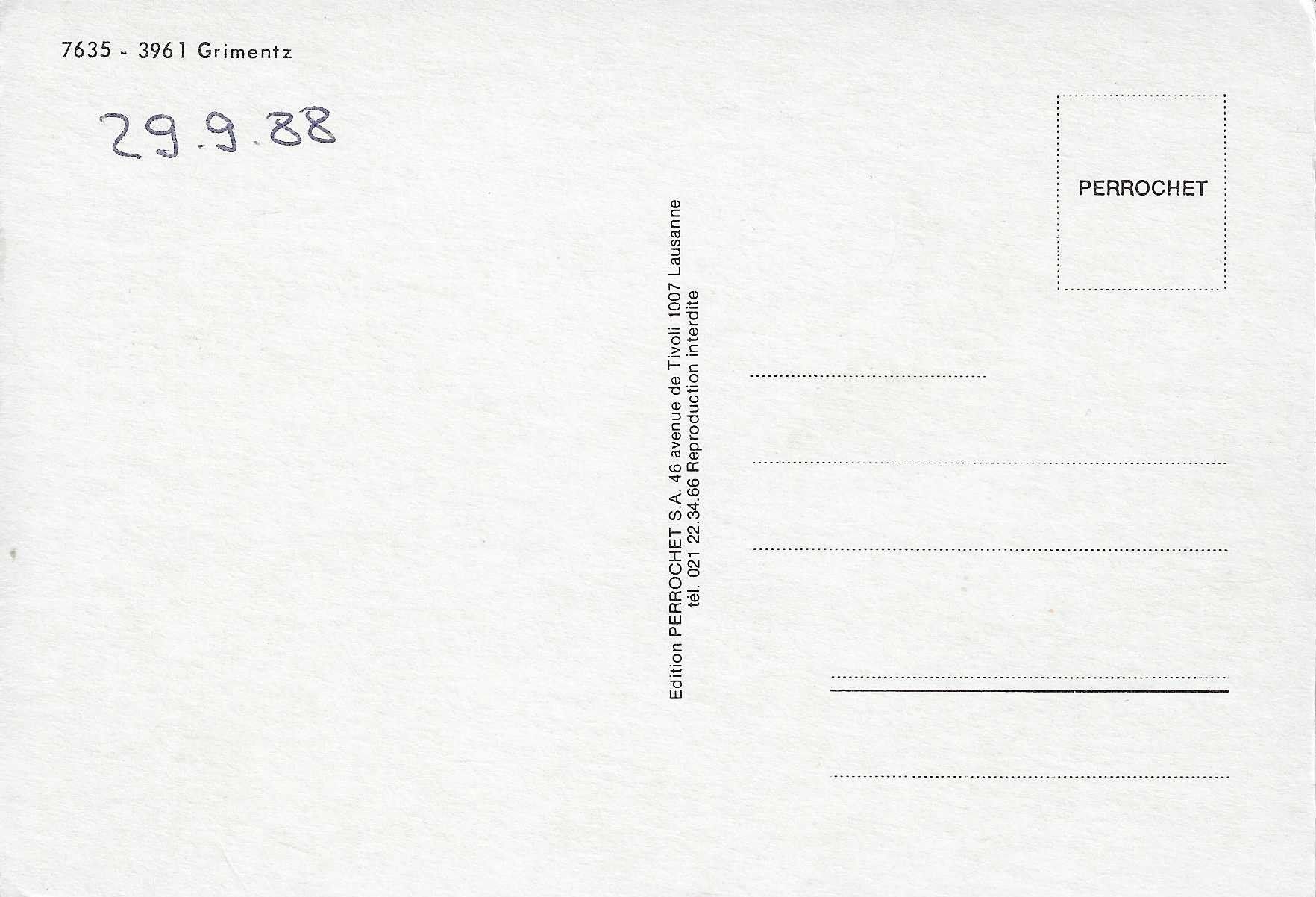 Cartes postales: Grimentz VS – Neuf (Voir description) à Rothrist par Stranglehold 1