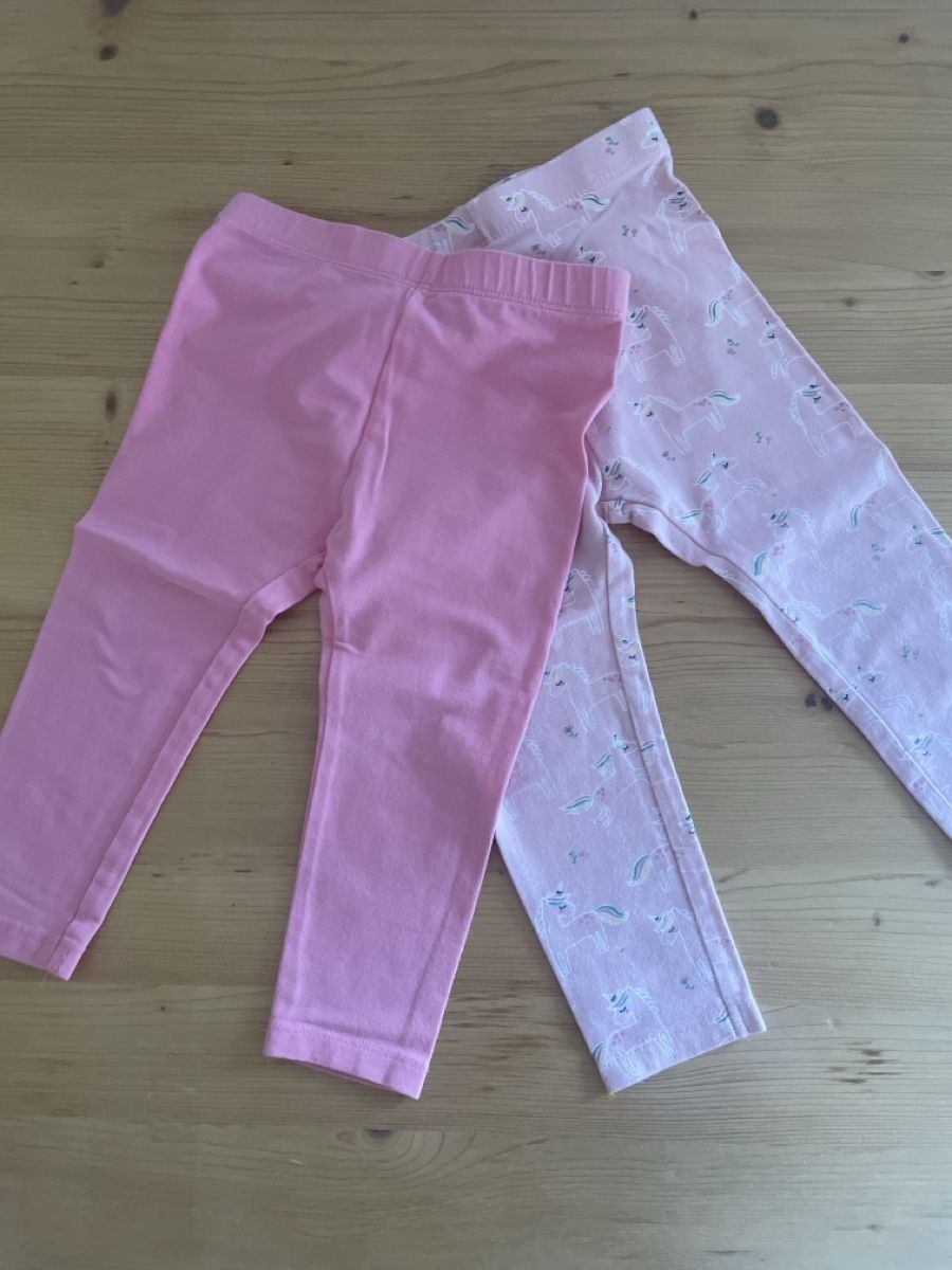 Strümpfe & Strumpfhosen: 2x Mädchen Leggings Gr. 86, Rosa, Einhorn-Motiv – Neu (gemäss Beschreibung) aus Spreitenbach von Gloxinia