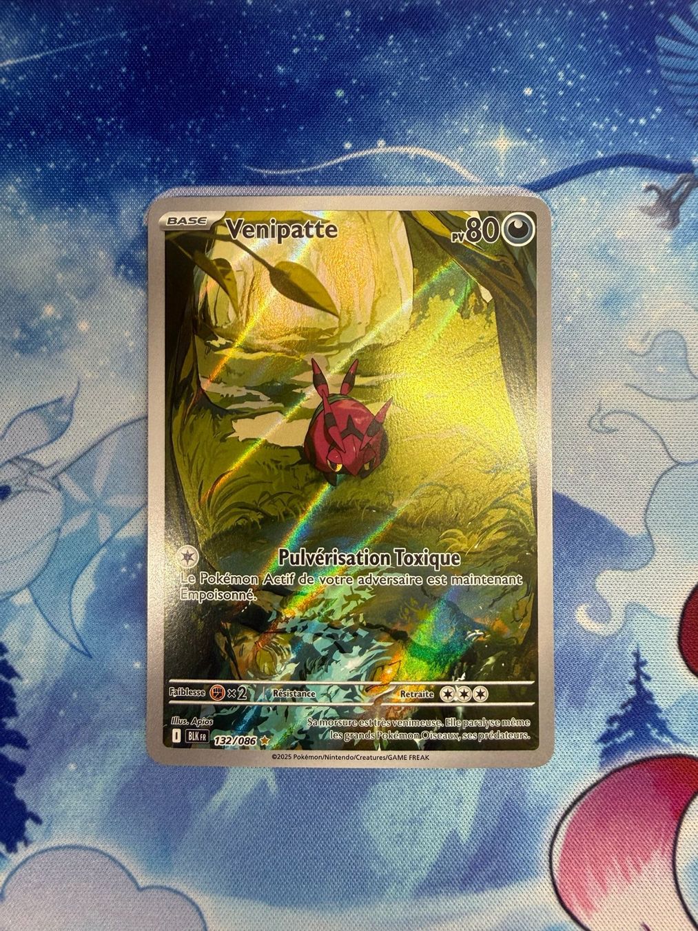 Pokémon Carte collezionabili: Venipatte AR - BLK 132 FR – Nuovo (secondo la descrizione) da Courgenay venduto da ScamBoxOff