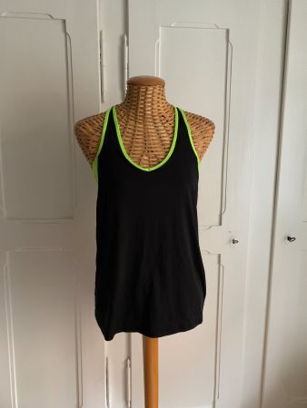 Sport-Top schwarz-neongrün - XS